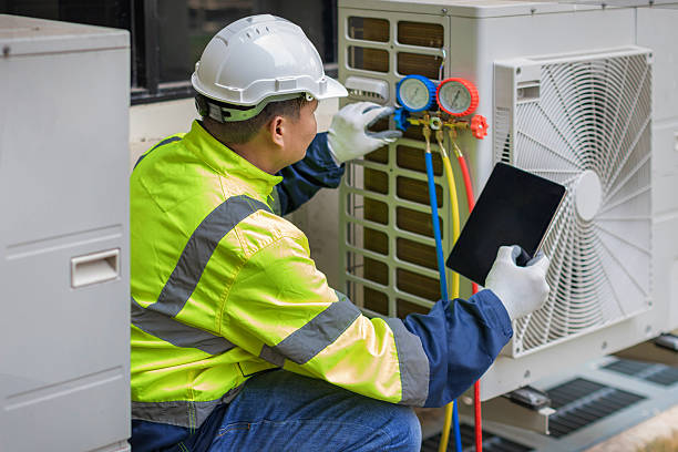 Professional Hvac technician working in Harned, KY